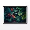 Lush Colorful Tropical Leaves  Print 100% Australian Made 120x90cm  (Poster)
