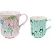 2pc Maxwell & Williams Cherish Mum Me Mug Floral Design Set Ceramic