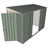 Build-A-Shed 1.2 x 3.0 x 2.0m Tunnel Shed Tunnel Hinged Door with 2 Sliding Side Doors - Green