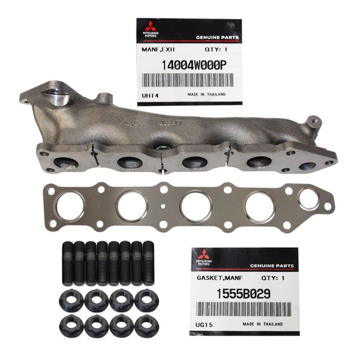 Genuine Exhaust Manifold, Gasket & Stud Kit For Mitsubishi Pajero Sport 4n15 2.4l