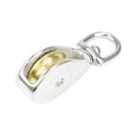 Pinnacle 38mm Nickle Plated Brass Pulley PK1
