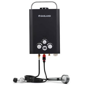 GASLAND 6L Black Tankless Gas Water Heater On-Demand Water System Portable Outdoor Shower