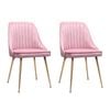 2x Dining Chairs Pink