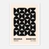 Galrie Bauhaus 1923 Exhibition Poster-Stunning Geometric Abstract Art Modern Print Decor, White Frame, A0 84 x 119cm (33x47inch)