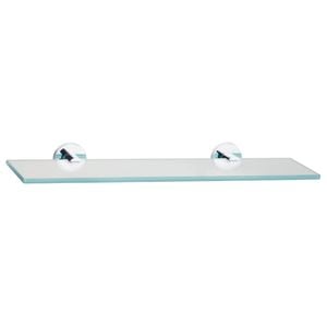 Mondella Resonance Chrome Glass Shelf