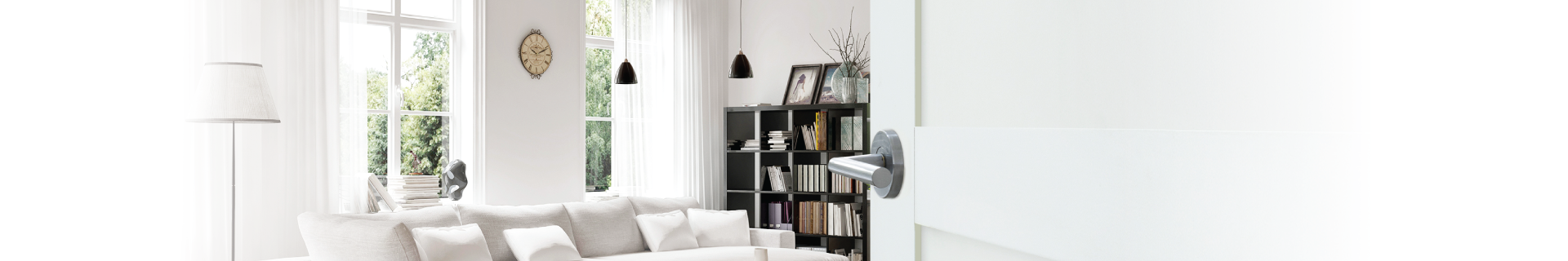Door opening up to living room.