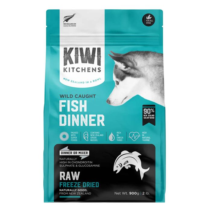 Kiwi Kitchens Freeze-dried Dog Food Fish Dinner 900 Gm