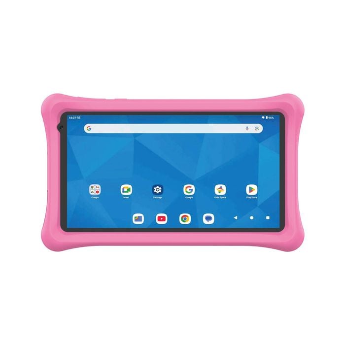 Laser 7-Inch Android 15 Tablet with Pink Bumper Case