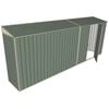 Build-a-Shed 0.8 x 5.2 x 2m Skillion Shed with Single Hinged Side Door - Green