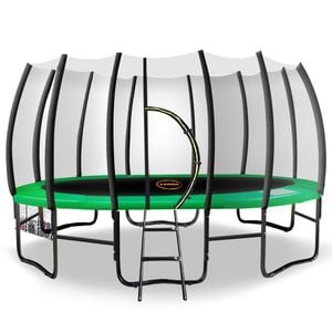 Kahuna Twister 14ft Springless Trampoline - Green