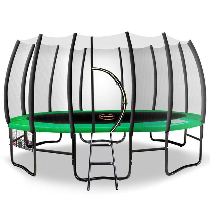 Kahuna Twister 14ft Springless Trampoline - Green