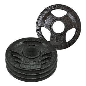 4 Pack of 2.5kg - Total 10kg Olympic Ez Grip Cast Iron Hammertone Weight Plate Weight Set