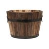 Tuscan Path 55cm Half Barrel Wooden Planter