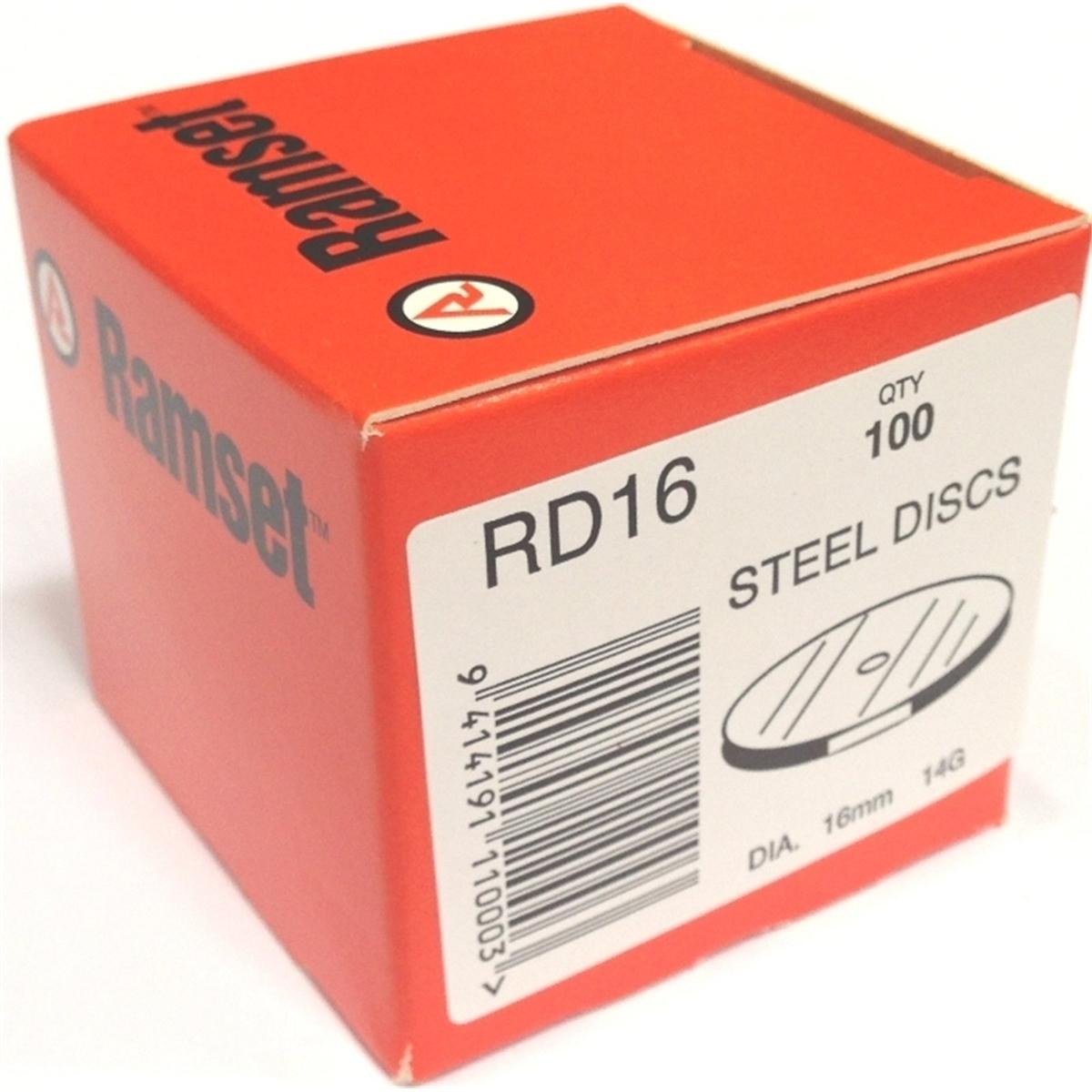 Ramset Steel Disc 16mm 100pk RD16 - Bunnings New Zealand