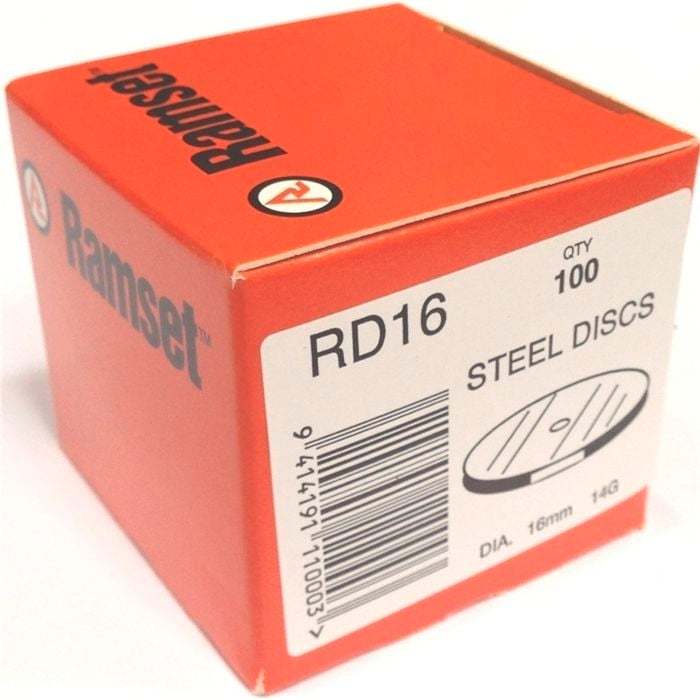 Ramset Steel Disc 16mm 100pk RD16