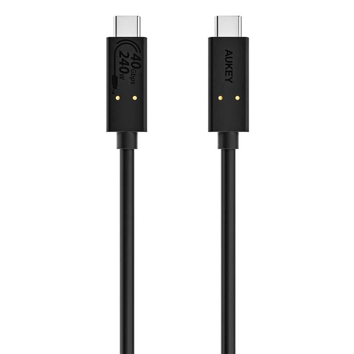 AUKEY CB-TCC241 Hyper-Link USB-C to USB-C Cable USB4 40Gbps 240W 0.8m - Black