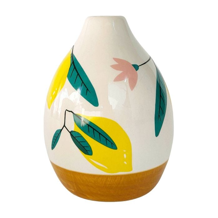 Urban Evergreen 13cm Ceramic Vase Decor - Green/Yellow