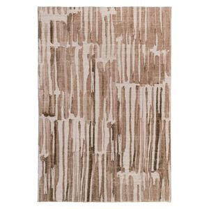Loopsie-330cm X 240cm-vinki Beige And Cream Stiped Washable Rug