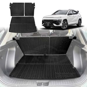 Boot Liner Back Seat Protector for Hyundai Kona 2023-Onwards All Weather Heavy Duty Cargo Trunk Kick