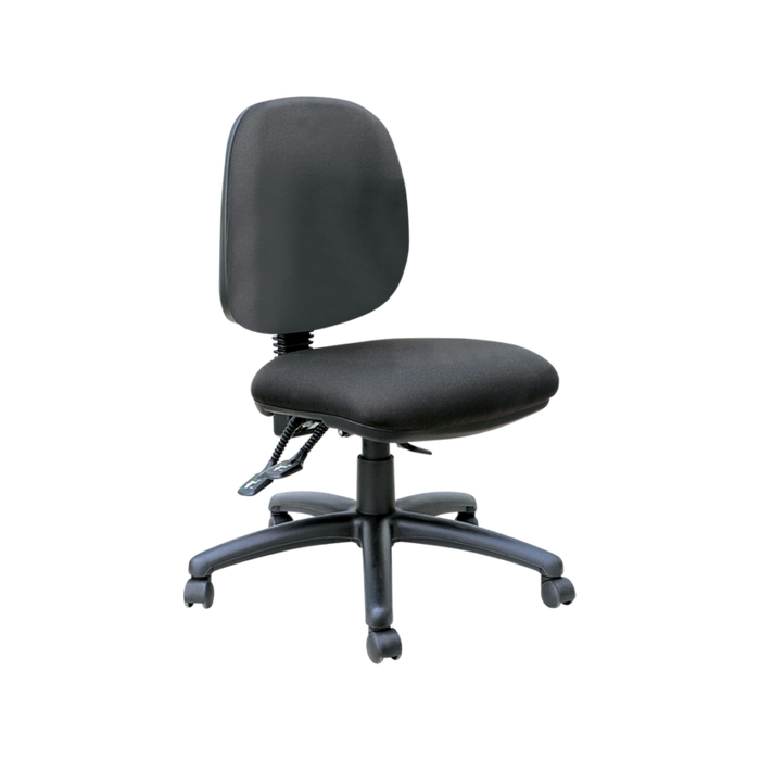 Buro Mondo Java Medium Back Office Chair 3 Lever Mechanism Black Fabric Seat And Back