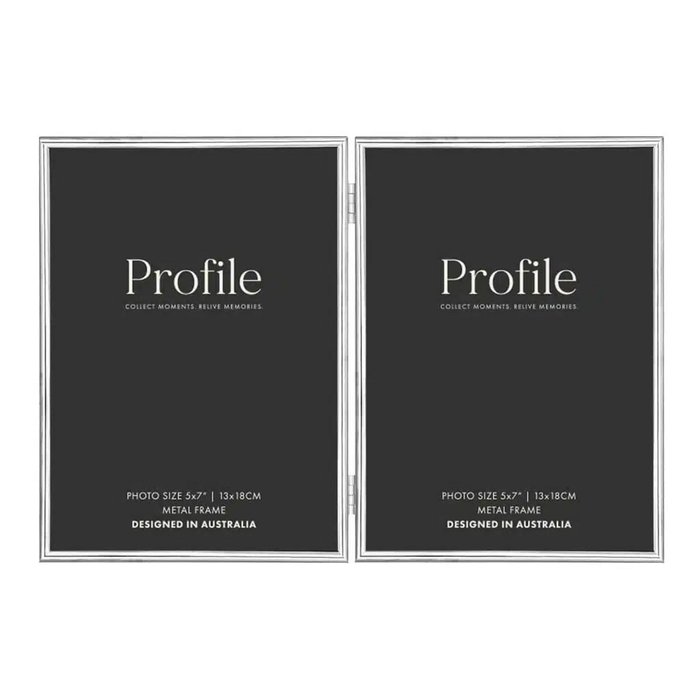 Profile - Habitat 5x7 Photo Frame (2) Vertical - Silver