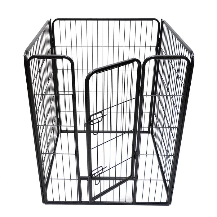 Yes4pets 4 Panels 100 Cm Pet Dog Cat Puppy Rabbit Exercise Playpen Fence W Door