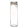 Argon Tableware Glass Spaghetti Jar - 2l/70.3oz - 4 Colour Seals Airtight Kitchen Storage Container Preserving Jar