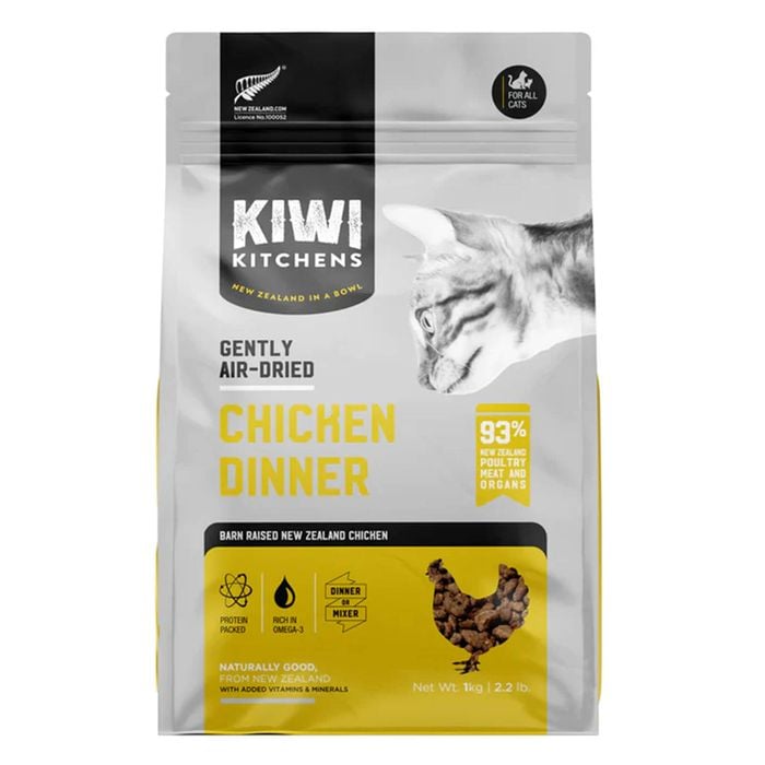Kiwi Kitchens Gently Air Dried Chicken Dinner Food For Cat 1 Kg