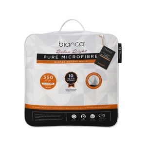 Relax Right Pure Microfibre Quilt 550gsm White - King Bed