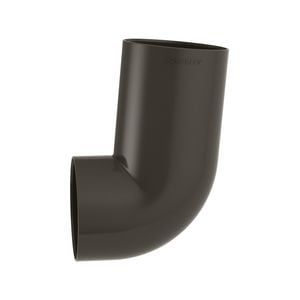 Marley 80mm 95° Flaxblack FF Downpipe Socket Bend