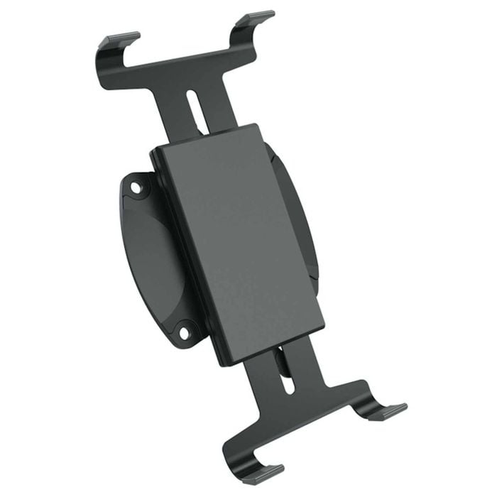 P&P Black Universal Tablet Clamp Mount Compatible With Vesa Monitor Arms For Secure Device Holding