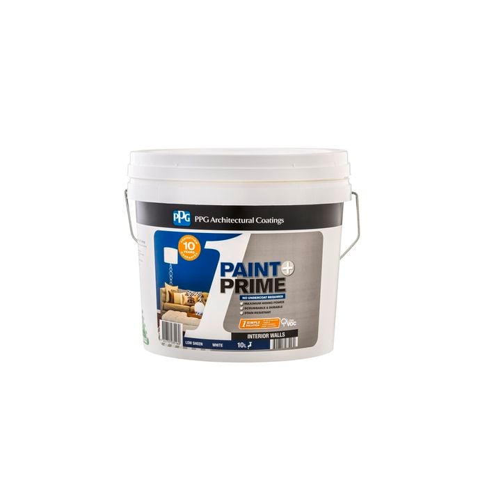 PPG Paints 10L White Low Sheen 1 Paint and Prime