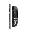 Gainsborough Black Austral Lock Security Deadlock For Sliding Door