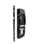 Gainsborough Black Austral Lock Security Deadlock For Sliding Door