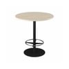 Olg Disc Bar Leaner Black Frame Nordic Maple Top 1200mm Diameter
