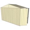 Build-a-Shed 3.0 x 1.5 x 2.3m Gable Double Hinged Side Doors Shed - Cream