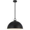 Telbix Emerson Vintage Pendant Hanging Lamp Light Metal Black Satin