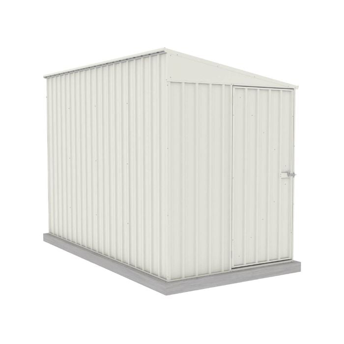Absco Sheds 1.52 x 3.0 x 2.06m Surfmist Narrow Single Door Garden Shed