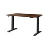 Oikiture Electric Standing Desk Single Motor 1.4m Walnut Tabletop