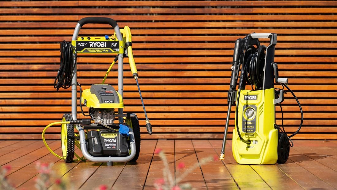 Pressure washing to cleans driveways, decks, paths, vehicles, and furniture