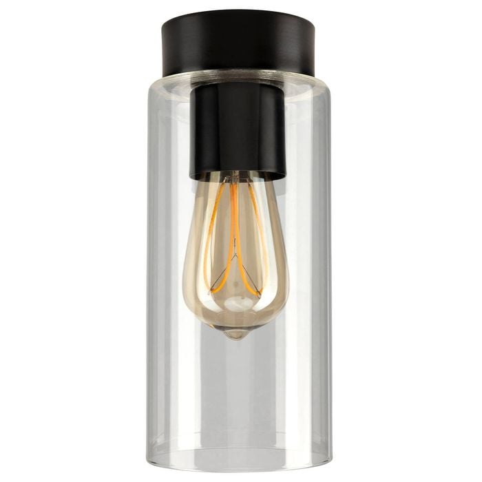 Brilliant 10cm Black Matt Juno DIY Install Batten Fix Light Shade