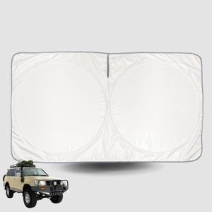 Windscreen Sun Shade for Toyota® LandCruiser 80 1990-1998 Universal Fit Window Visor UV Block