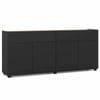 Costway 160cm Sideboard Buffet Cabinet Coffee Bar Black