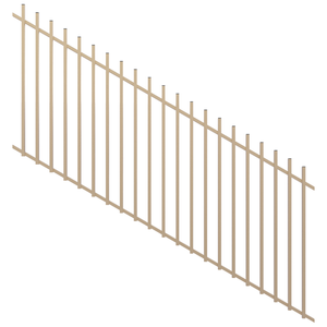 ProtectorAl 1201 - 2400 x 1200 x 1200mm Primrose Raked 16-30º Radiator Pool Fence Panel