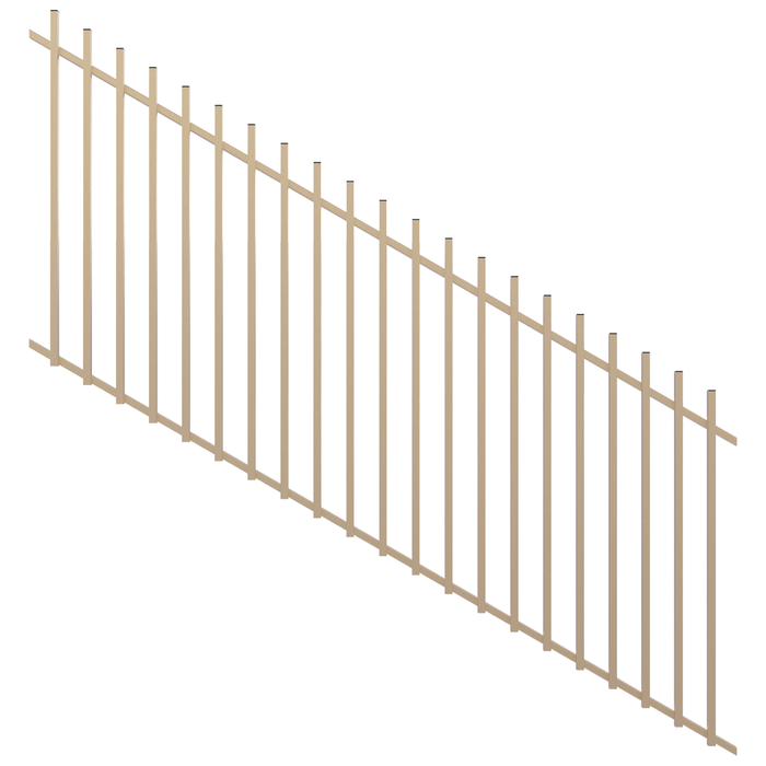 ProtectorAl 1201 - 2400 x 1200 x 1200mm Primrose Raked 16-30º Radiator Pool Fence Panel