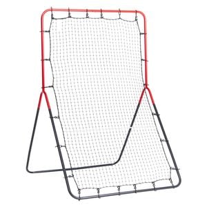 VEVOR 914x1372mm Baseball And Softball Rebounder Net Black and Red with PitchBack 3-Way Trainer