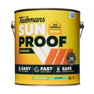 Taubmans 4L Accent Semi Gloss Sunproof Exterior Paint