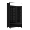 Thermaster 885L Black Colourbond Upright Beverage Fridge 2 Doors