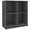 vidaXL Solid Pinewood Sideboard Grey Storage Cabinet Cupboard Home Organiser