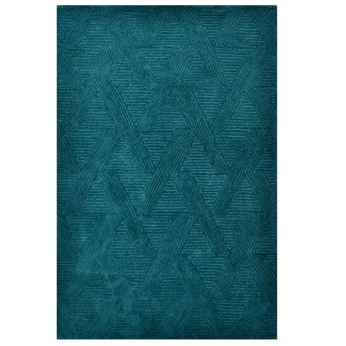 Contemporary Handmade Wool Rug-Paradise 6347-Turquoise-110x160cm